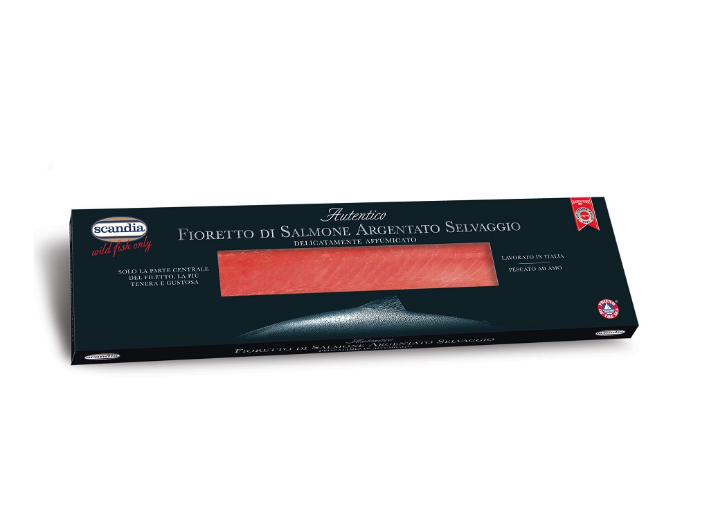 Fioretto di Salmone Selvaggio Argentato affumicato